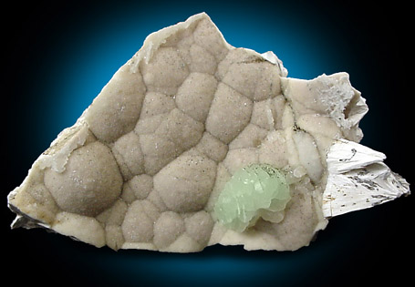Pectolite with Prehnite from Millington Quarry, Bernards Township, Somerset County, New Jersey