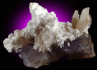 Calcite on Fluorite from Minerva #1 Mine, Hardin County, Illinois