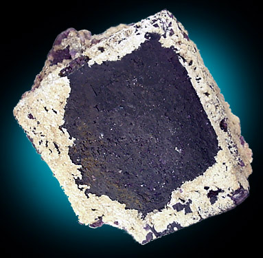 Fluorite with Calcite from Minerva #1 Mine, Hardin County, Illinois