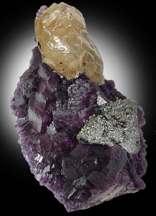 Calcite, Sphalerite, Fluorite from Cave-in-Rock District, Hardin County, Illinois