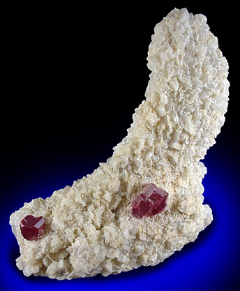 Cinnabar on Calcite from Tien Mine, Hunan, China