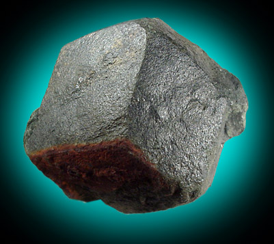 Magnetite pseudomorph after Garnet from Champion Mine, Ishpeming, Michigan