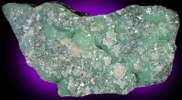 Hydroxyapophyllite-(K) (formerly apophyllite-(KOH)) on Prehnite from Centreville, Virginia