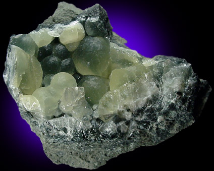 Prehnite from O and G Industries Southbury Quarry, Southbury, New Haven County, Connecticut