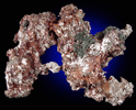 Copper and Calcite from Greenstone, Pennsylvania