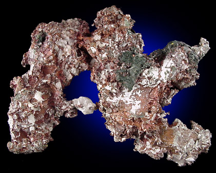 Copper and Calcite from Greenstone, Pennsylvania