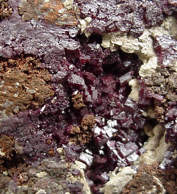 Cuprite and Native Copper from Bisbee, Warren District, Cochise County, Arizona