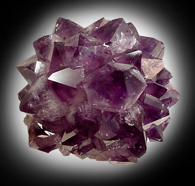 Quartz var. Amethyst from Catalan Agate-Amethyst District, Souther Paran Basalt Basin, Artigas, Uruguay