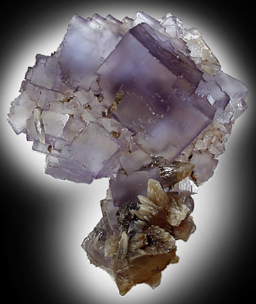Fluorite and Calcite from Annabel Lee Mine, Harris Creek District, Hardin County, Illinois