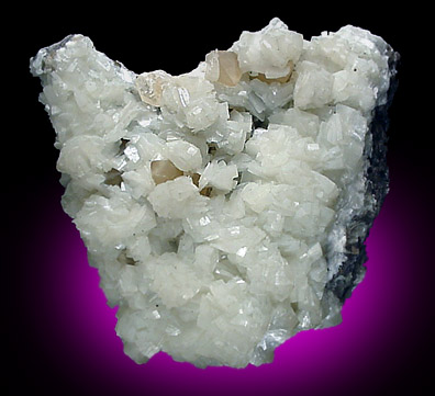 Barite with Calcite from Pugh Quarry, 6 km NNW of Custar, Wood County, Ohio