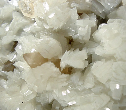 Barite with Calcite from Pugh Quarry, 6 km NNW of Custar, Wood County, Ohio