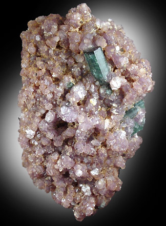 Elbaite Tourmaline in Lepidolite from Minas Gerais, Brazil