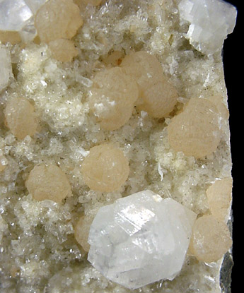 Apophyllite and Prehnite from Fanwood Quarry (Weldon Quarry), Watchung, Somerset County, New Jersey