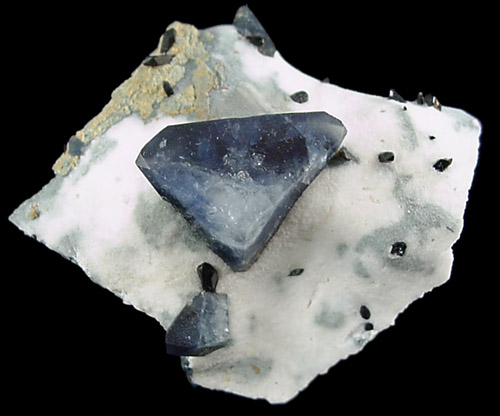 Benitoite from Benitoite Locality, San Benito County, California (Type Locality for Benitoite)