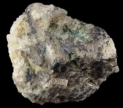 Chrysocolla and Bornite from Weldon's Stone Quarry, Scotch Plains, New Jersey