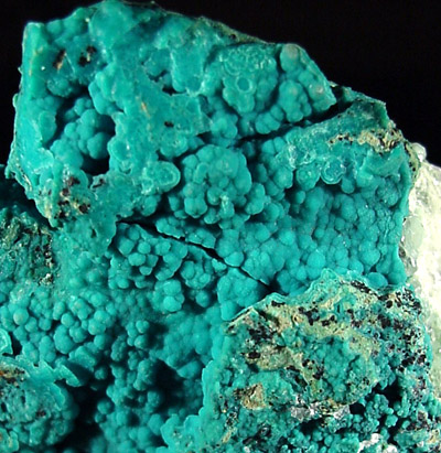 Chrysocolla over Cerussite from Christmas Mine, Banner District, Gila County, Arizona