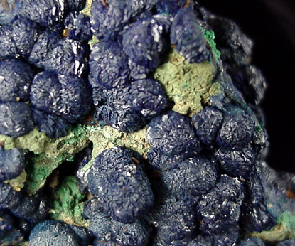 Azurite and Malachite from Copper Queen Mine, Bisbee, Warren District, Cochise County, Arizona