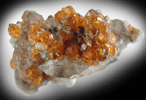 Spessartine Garnet and Quartz from Putian, Tongbei-Yunling District, Fujian Province, China