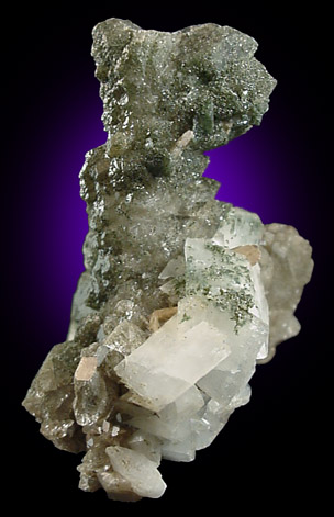 Albite, Quartz, Chlorite, Titanite from St. Gotthard, Kanton Uri, Switzerland