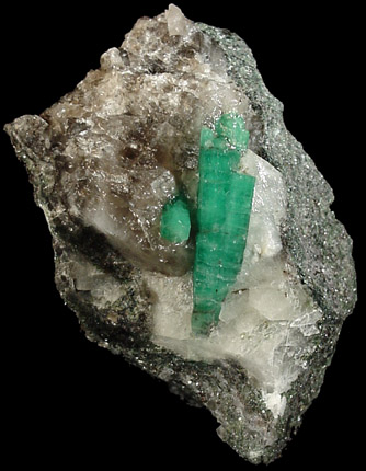 Beryl var. Emerald from Mount Dayakou tungsten mine, 6 km northeast of Mengdong village, Malipo County, Yunnan Province, China