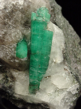 Beryl var. Emerald from Mount Dayakou tungsten mine, 6 km northeast of Mengdong village, Malipo County, Yunnan Province, China