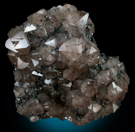 Hematite on Smoky Quartz from Cleator Moor, West Cumberland Iron Mining District, Cumbria, England