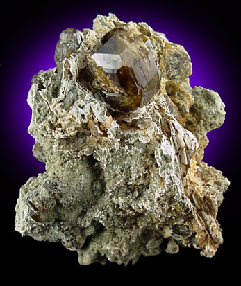 Andradite var. Topazolite Garnet from Laietto, Susa Valley, Italy