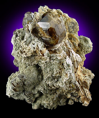 Andradite var. Topazolite Garnet from Laietto, Susa Valley, Italy