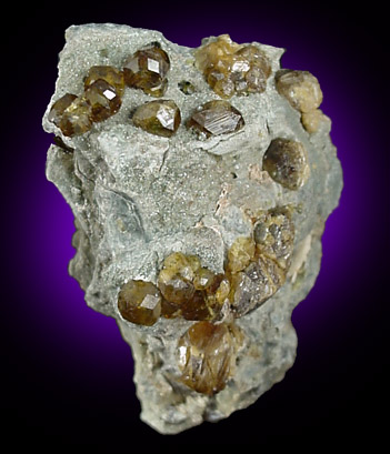 Andradite var. Topazolite Garnet from Laietto, Piemonte, Italy