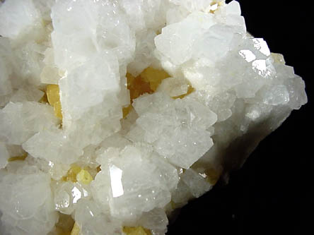 Celestine with Sulfur from Floristella Mine, Sicily, Italy