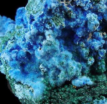 Cyanotrichite from Grandview Mine, Cococino County, Arizona