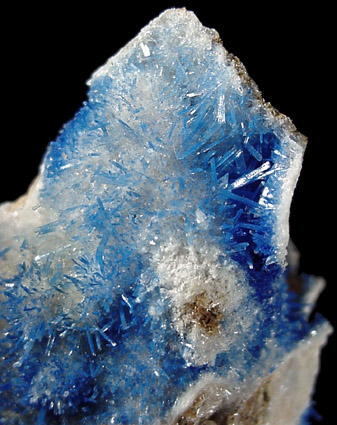 Azurite and Selenite from Ray Mine, Pinal County, Arizona