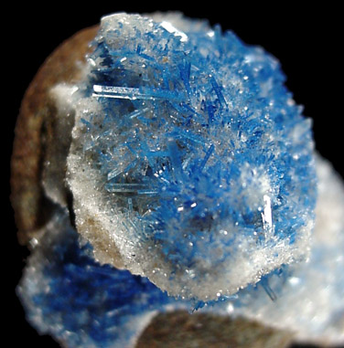 Azurite and Selenite from Ray Mine, Pinal County, Arizona