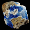 Azurite and Selenite from Ray Mine, Pinal County, Arizona