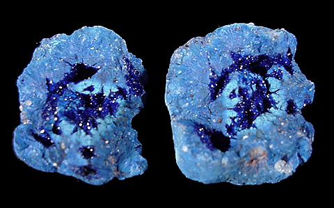Azurite Nodule from Blue Ball Mine, 4.8 km south of Miami, Gila County, Arizona