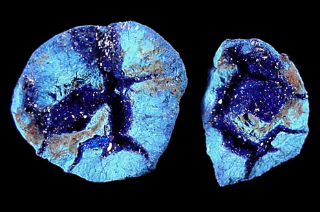 Azurite Nodule from Blue Ball Mine, 4.8 km south of Miami, Gila County, Arizona