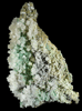 Selenite on Cuprian Melanterite from Buena Vista Mine, Santa Cruz County, Arizona