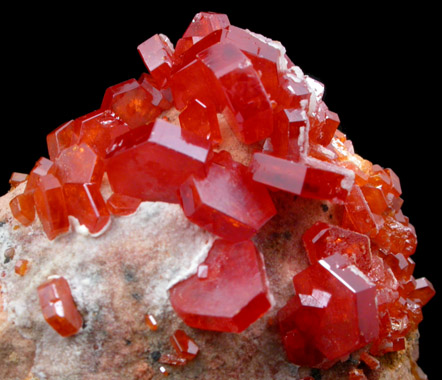 Vanadinite from Mibladen, Haute Moulouya Basin, Zeida-Aouli-Mibladen belt, Midelt Province, Morocco