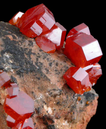 Vanadinite from Mibladen, Haute Moulouya Basin, Zeida-Aouli-Mibladen belt, Midelt Province, Morocco