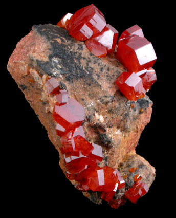 Vanadinite from Mibladen, Haute Moulouya Basin, Zeida-Aouli-Mibladen belt, Midelt Province, Morocco