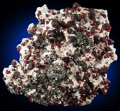 Spessartine Garnet on Microcline from LeChang, Guandong, China