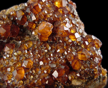 Spessartine Garnet with Smoky Quartz from Putian, Tongbei-Yunling District, Fujian Province, China