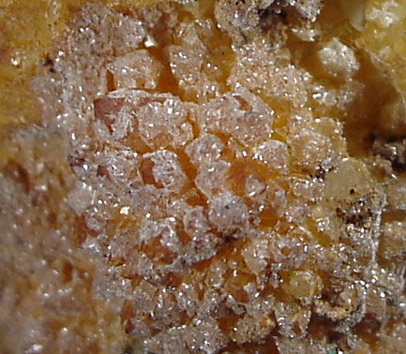 Cerussite over Quartz from Sunshine #5 Adit, Blanchard Mine, Hansonburg District, 8.5 km south of Bingham, Socorro County, New Mexico