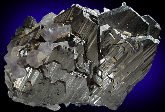 Ferberite and Quartz from Yaogangxian Mine, Nanling Mountains, Hunan Province, China