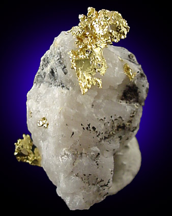 Gold in Quartz from Jamestown Mining District, Tuolumne County, California