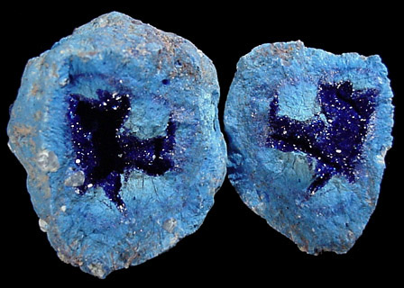 Azurite Nodule from Blue Ball Mine, 4.8 km south of Miami, Gila County, Arizona