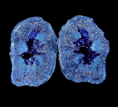 Azurite Nodule from Blue Ball Mine, 4.8 km south of Miami, Gila County, Arizona