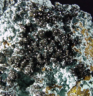 Murdochite on Smithsonite from Silver Hill Mine, Pima County, Arizona