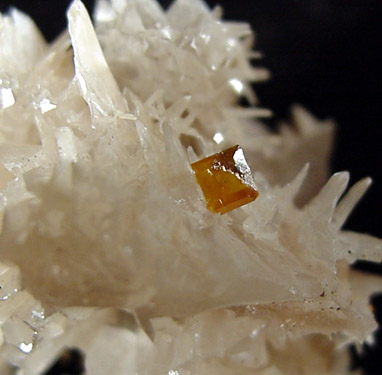 Cerussite with Wulfenite from Vein #5, 200 Meter Level, Nakhlak Mine, Anarak District, Esfahan Province, Iran