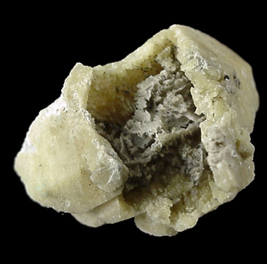 Analcime pseudomorph after Calcite from Mont Saint-Hilaire, Qubec, Canada